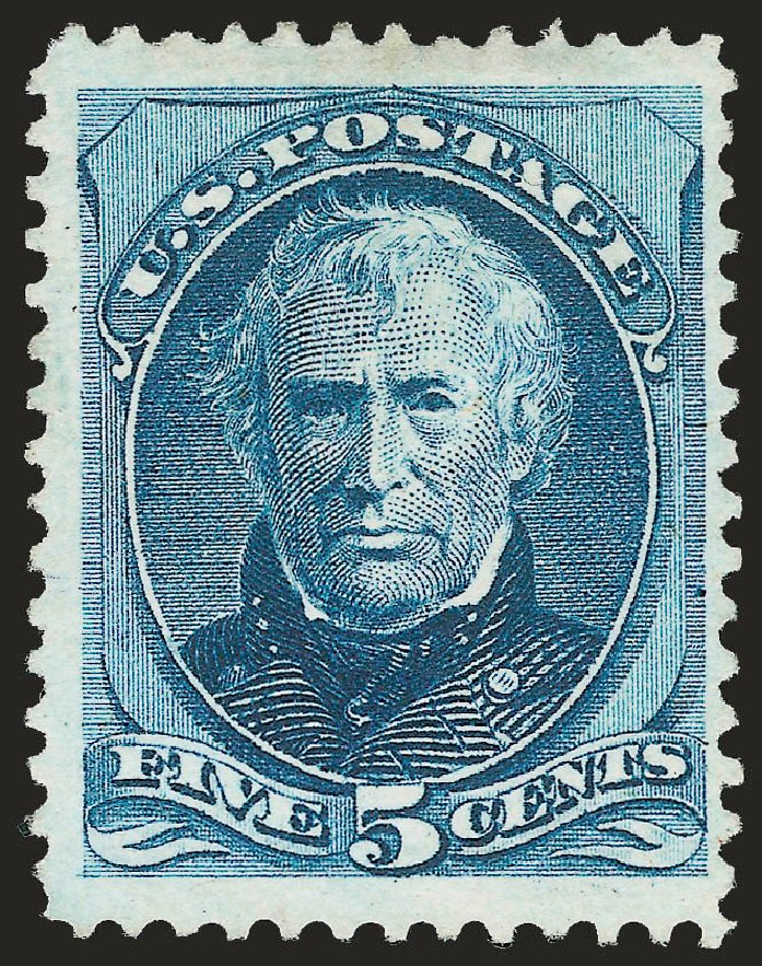 Zachary Taylor 5c blue stamp, US presidents on US stamps