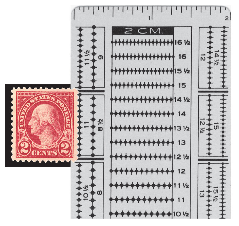 Stamp perforation and separation