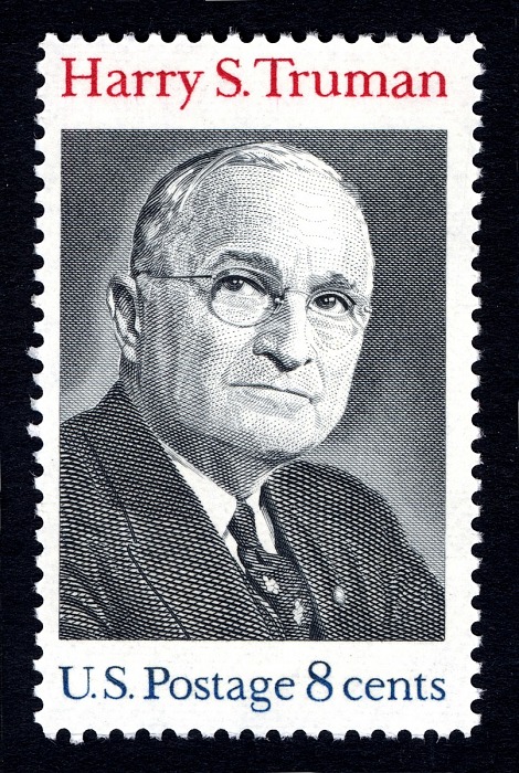 Harry S. Truman 8c stamp of 1973 (Scott #1499), US presidents on US stamps