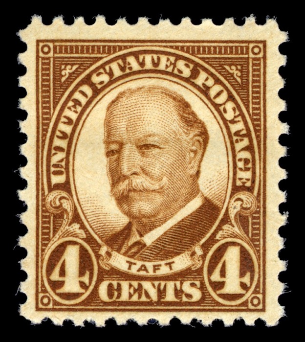 William Taft 4c stamp of 1930 (Scott #687), US presidents on US stamps