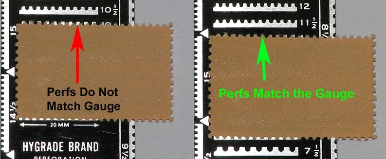 Stamp perforation and separation