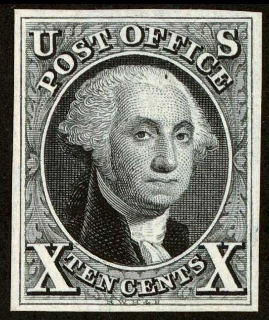 George Washington 10c stamp Scott #2 USA