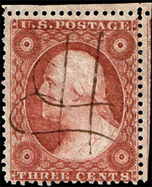 Used Stamp (Pen Cancel)