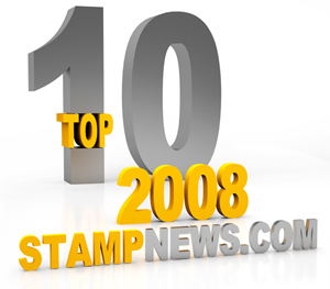 Top 10 most touching postage stamps of 2008