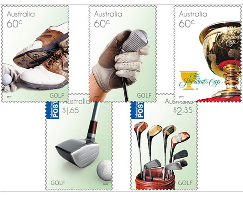 Australia Post scores a "hole in one" with golf stamps