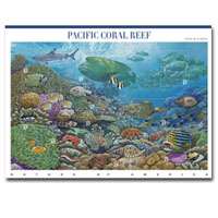 No snorkeling required... new stamps show life on a pacific reef