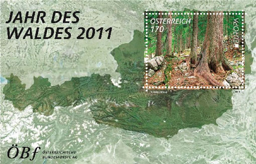 Europa 2011 stamp issue from Austria Post