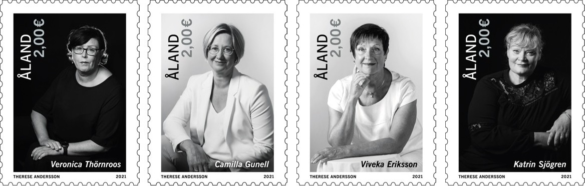 The most recent premiers of Åland featured on four new stamps!