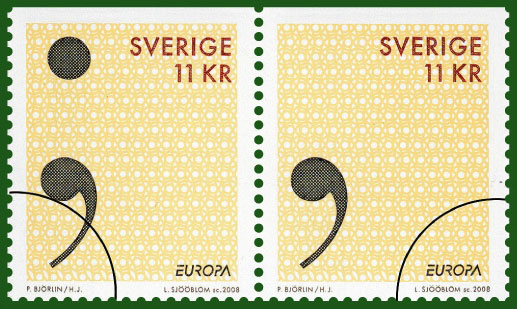 Sweden's 'Punctuation' Stamps