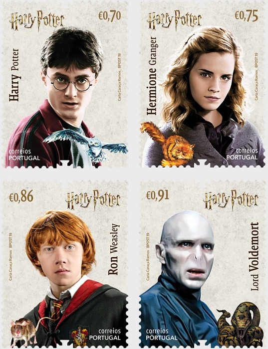 Portugal Post issued four stamps on Harry Potter!