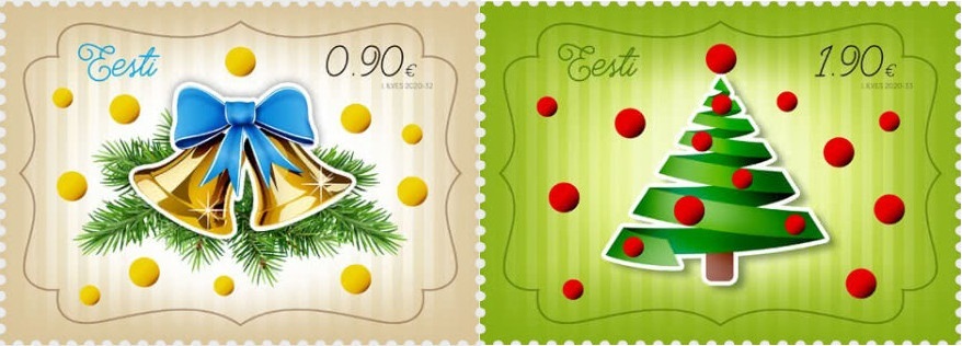 Estonia Post evokes festive spirit with its two Christmas stamps!