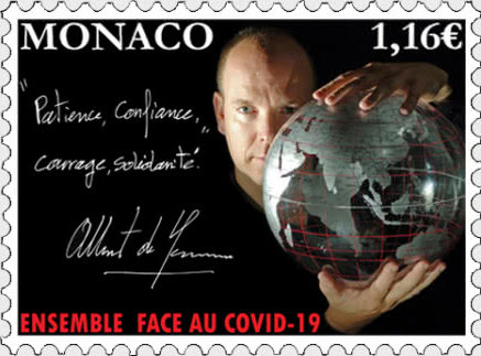 Monaco Post released a special "Solidarity COVID-19" stamp!