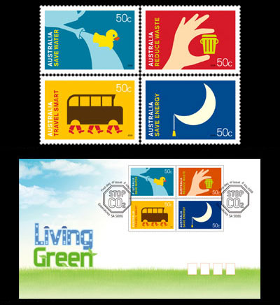 'Living Green' stamps from Australia