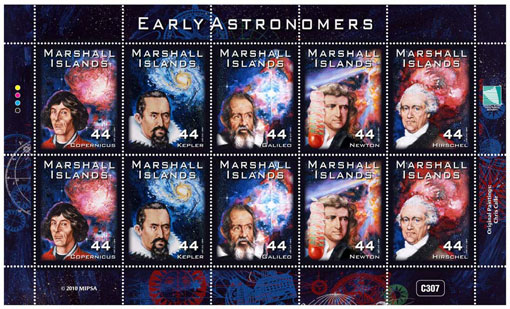 Marshall Islands issues new stamps featuring Early Astronomers