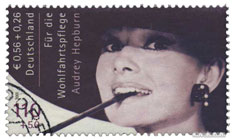 Rare Audrey Hepburn stamp sells for big money