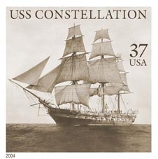 150th Anniversary of Launch of USS Constellation Celebrated with New U.S. Postage Stamp