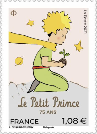 La Poste celebrates the 75th anniversary of The Little Prince with a stamp!