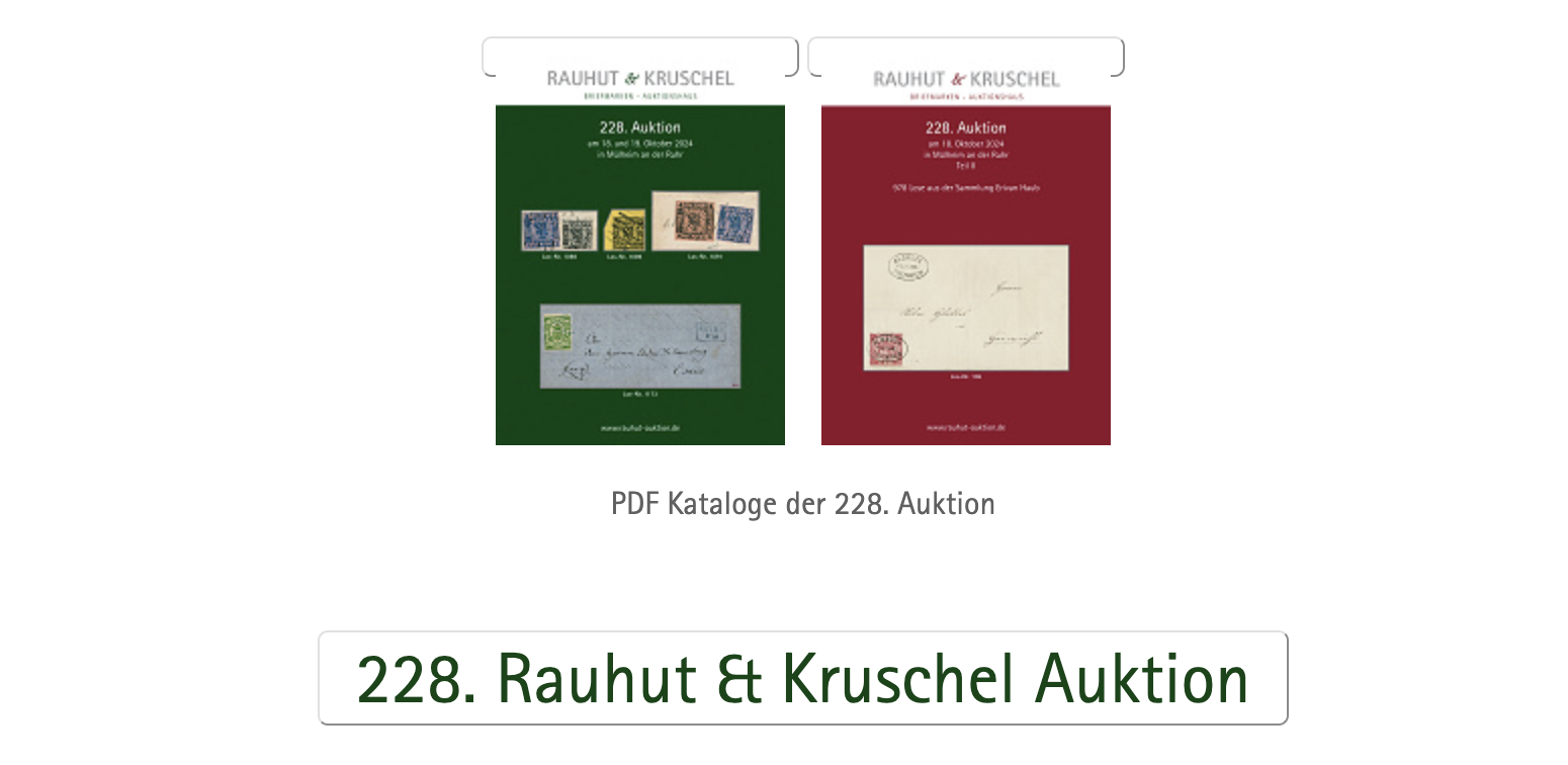 Rauhut & Kruschel - 228th Auction, October 18th - 19th, 2024
