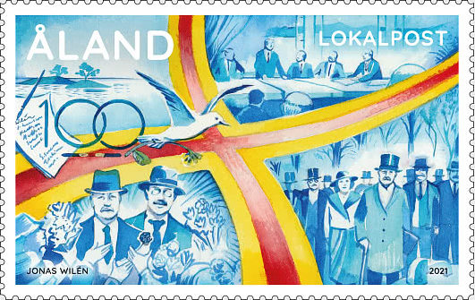 100 years of Åland’s autonomy celebrated with a stamp!