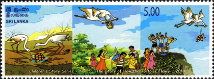 Children's Story stamps from Sri Lanka