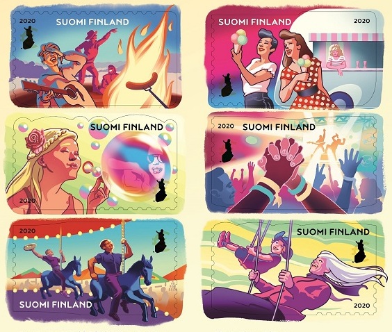 Light of friendship brightens six new Finnish stamps!