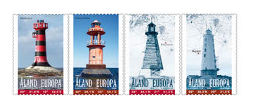 Aland Lighthouses on Stamps
