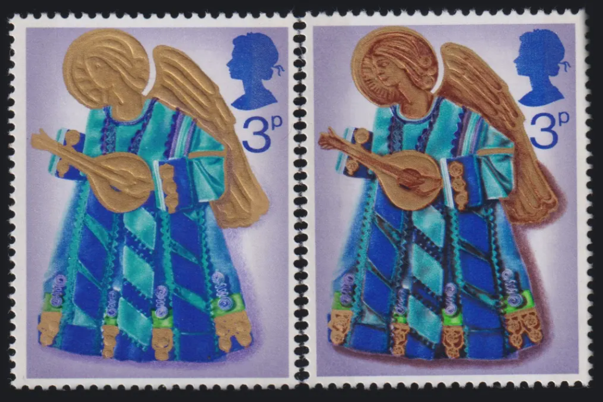 Rare “Faceless Angel” Christmas stamp goes under  the hammer in Jersey