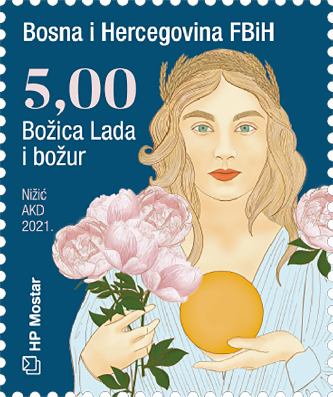 „Myths and flora 2021“ – a spectacular stamp issued by Croatian Post Mostar!