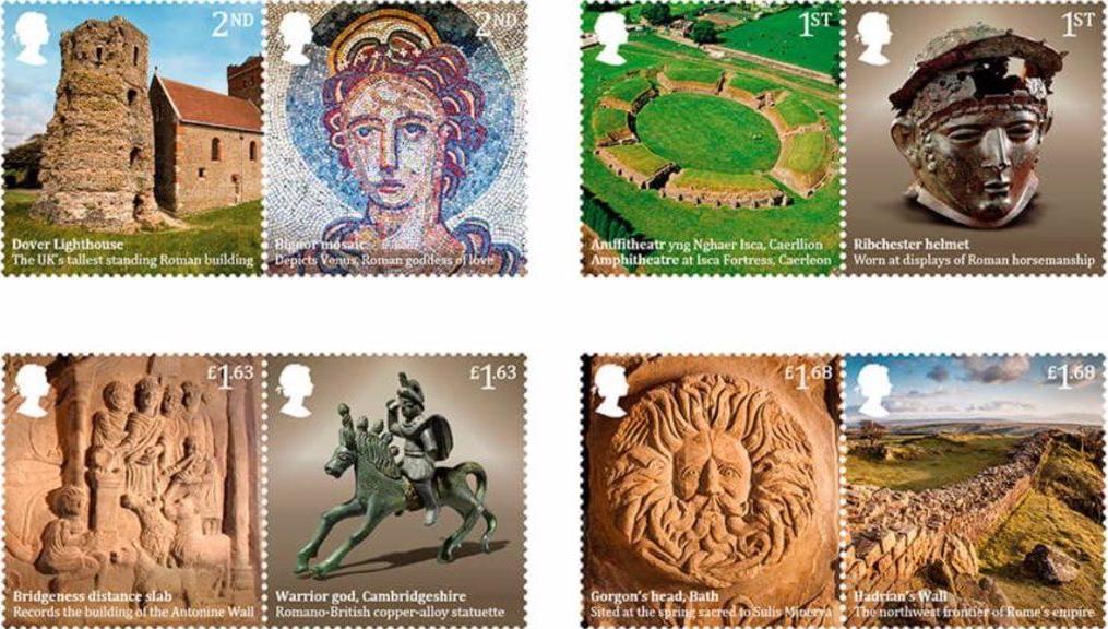 Royal Mail issued a set of eight ancient Britain stamps!