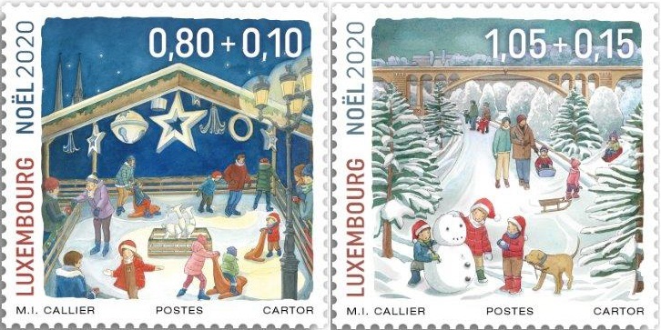 Luxembourg Post devotes its two new stamps to the end-of-year celebrations!