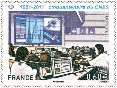 Space stamp from France