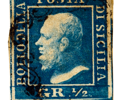Der sizilianische Farbfehler, Stempel 1859