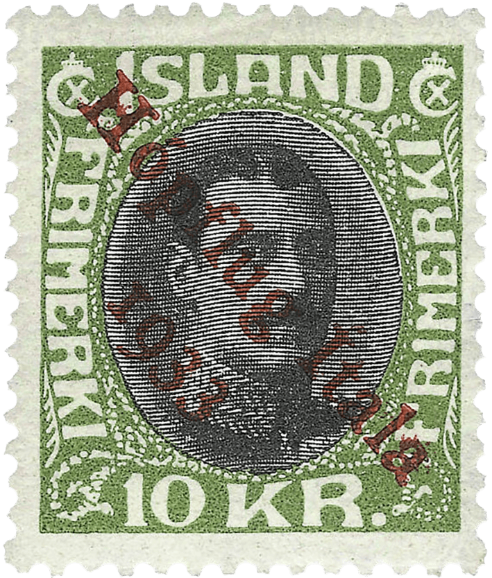 1k-10k Hopflug Air Post overprint, 1933