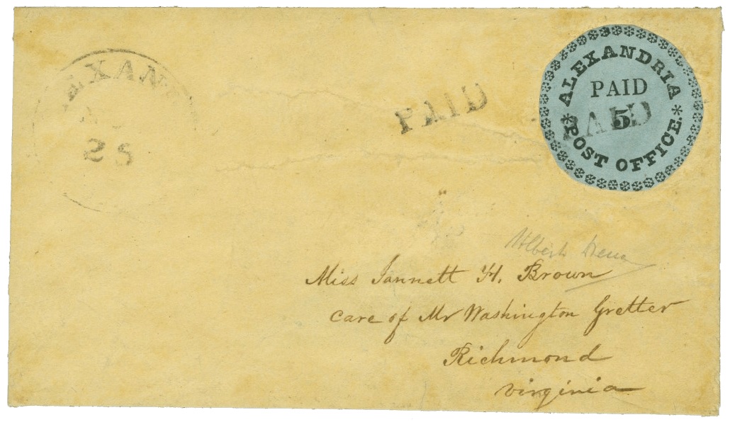 Briefmarke Alexandria “Blue Boy”, 1947 - seltene US-Briefmarke