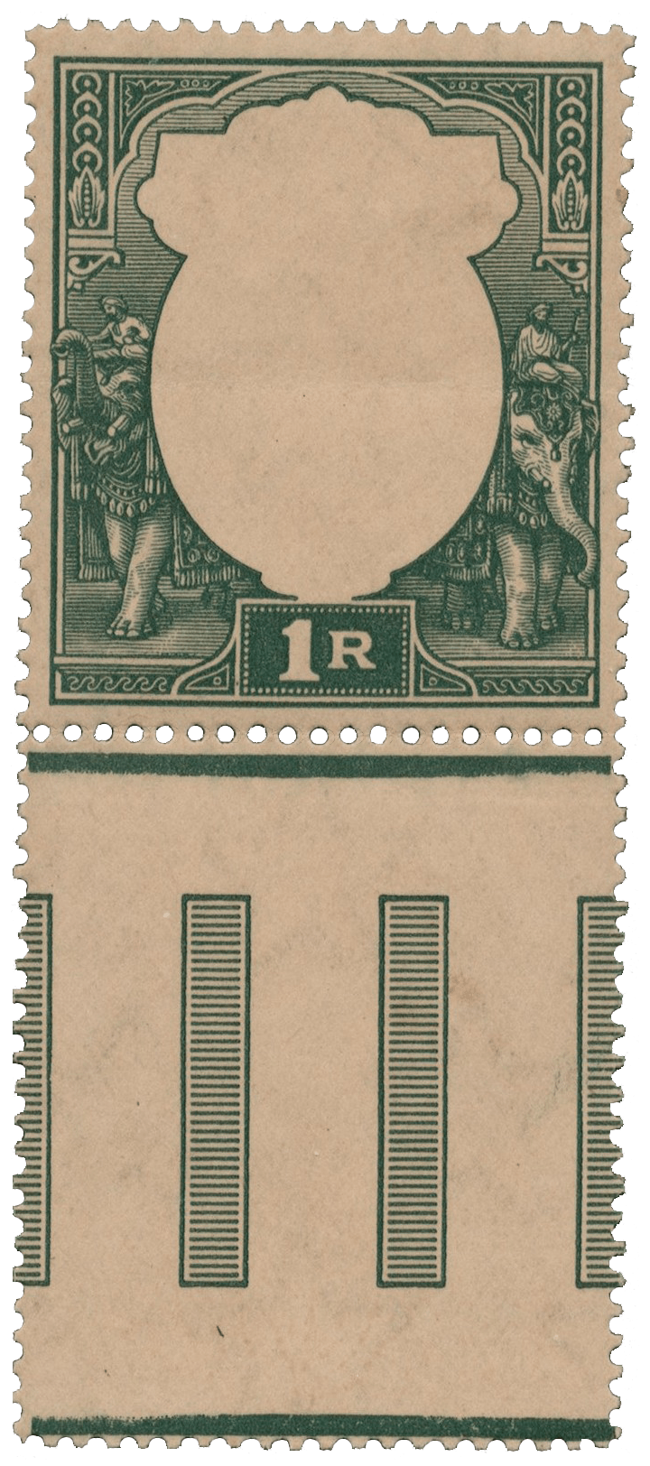 Der König Georg V 1R Fehlerstempel, 1926