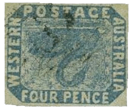 Die Inverted Swan-Marke, 1855