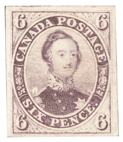 6 pence HRH Prince Albert stamp , 1855