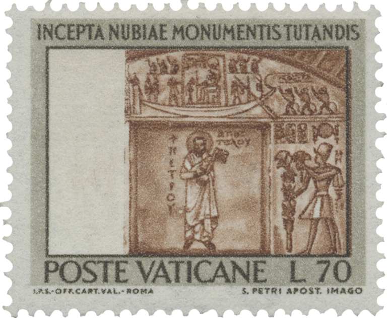 70 L "Nubian Monuments Protection” stamp, 1964