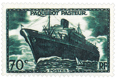 SS Pasteur stamp, 1941