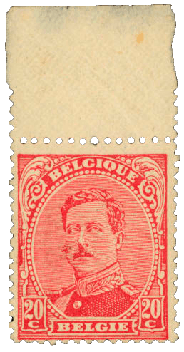 King Albert I error of color stamp, 1922