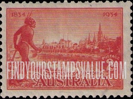 FindYourStampsValue: Yarra Yarra Tribesman, Yarra River and View of Melbourne