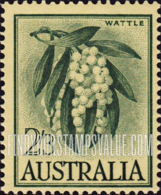 FindYourStampsValue: Wattle (flower)