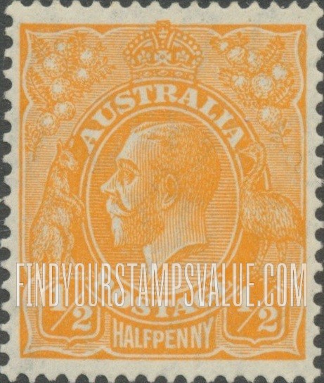 FindYourStampsValue: King George V: Types of 1913-1923 Issues