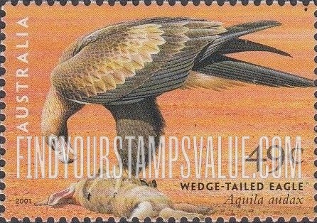FindYourStampsValue: Birds of Prey: Wedge-tailed eagle
