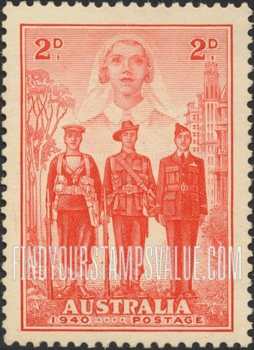FindYourStampsValue: Nurse, Sailor, Soldier and Aviator