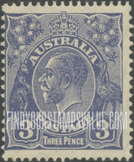King George V: Types of 1913-1923 Issues