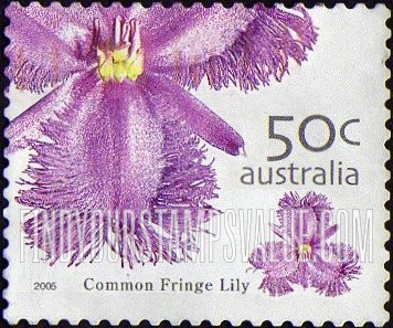 FindYourStampsValue: Wild Flowers: Common fringe lily
