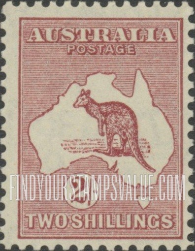 FindYourStampsValue: Kangaroo and Map: Types of 1913-1923 Issues