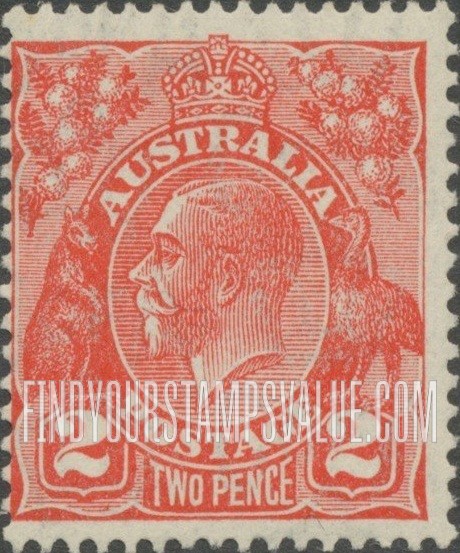 FindYourStampsValue: King George V: Types of 1913-1923 Issues