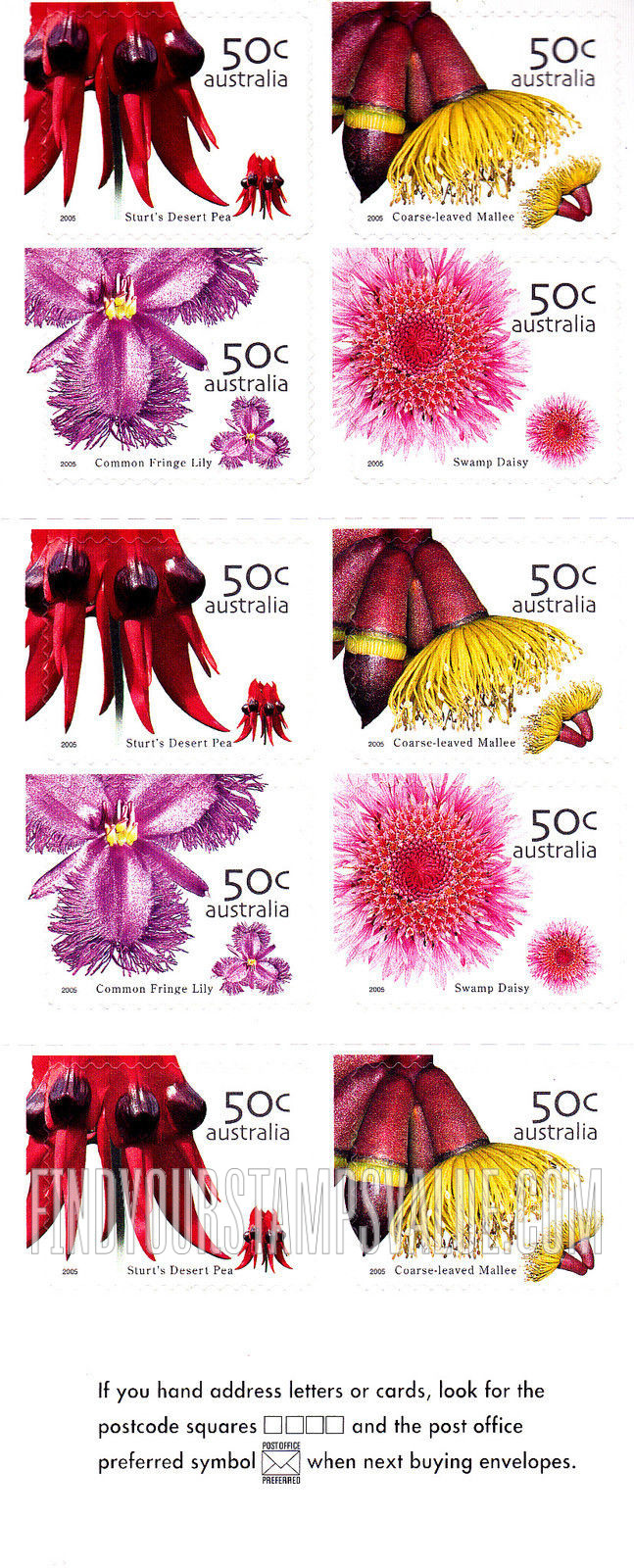 FindYourStampsValue: Wild Flowers